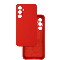 Чехол накладка Silicone Cover Soft Touch ЗК Samsung S23FE Красный