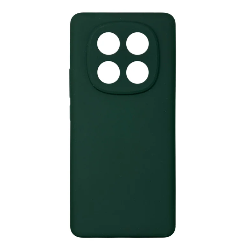 Чехол накладка Silicone Cover Soft Touch ЗК Xiaomi Redmi Note 14 Pro+ Темно-зеленый