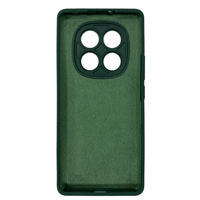 Чехол накладка Silicone Cover Soft Touch ЗК Xiaomi Redmi Note 14 Pro+ Темно-зеленый