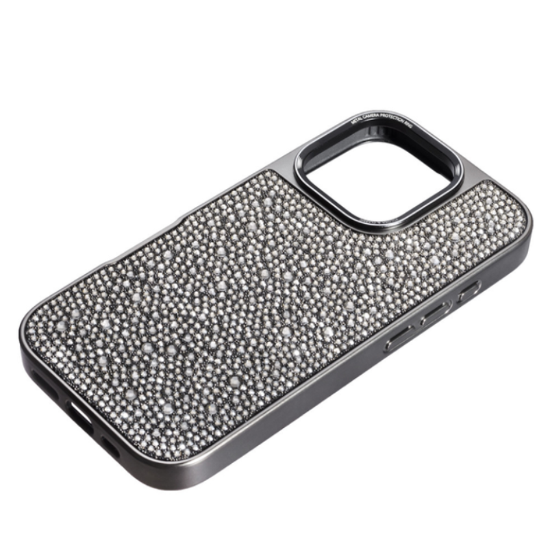 Чехол накладка Puloka Diamonds iPhone 16 Pro Silver