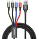 Кабель 4in 1 Baseus Rapid USB-A to USB-C/2xLightning/Micro-USB 1.2m