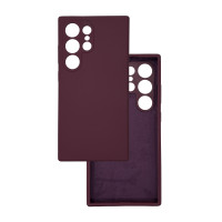Чохол накладка Silicone Cover Soft Touch ЗК Samsung S24 Ultra Бордовий