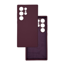 Чохол накладка Silicone Cover Soft Touch ЗК Samsung S24 Ultra Бордовий