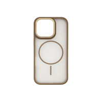 Чохол накладка Matte Corrugated Magnetic iPhone 15 Pro Gold