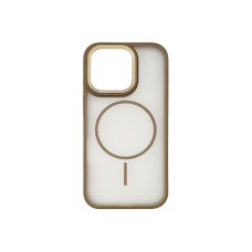 Чехол накладка Matte Corrugated Magnetic iPhone 15 Pro Gold