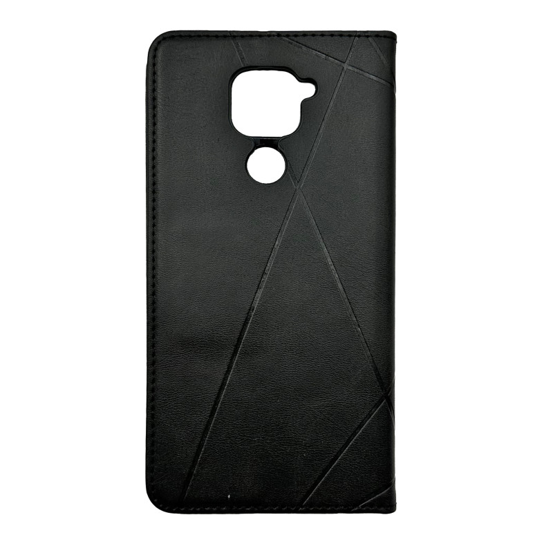 Чехол книжка Business leather Xiaomi Redmi Note 9 Черный