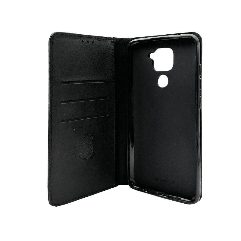 Чехол книжка Business leather Xiaomi Redmi Note 9 Черный