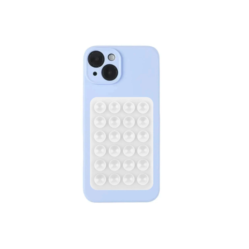 Тримач-присоска для мобільного телефону Sticker Side Silicone White