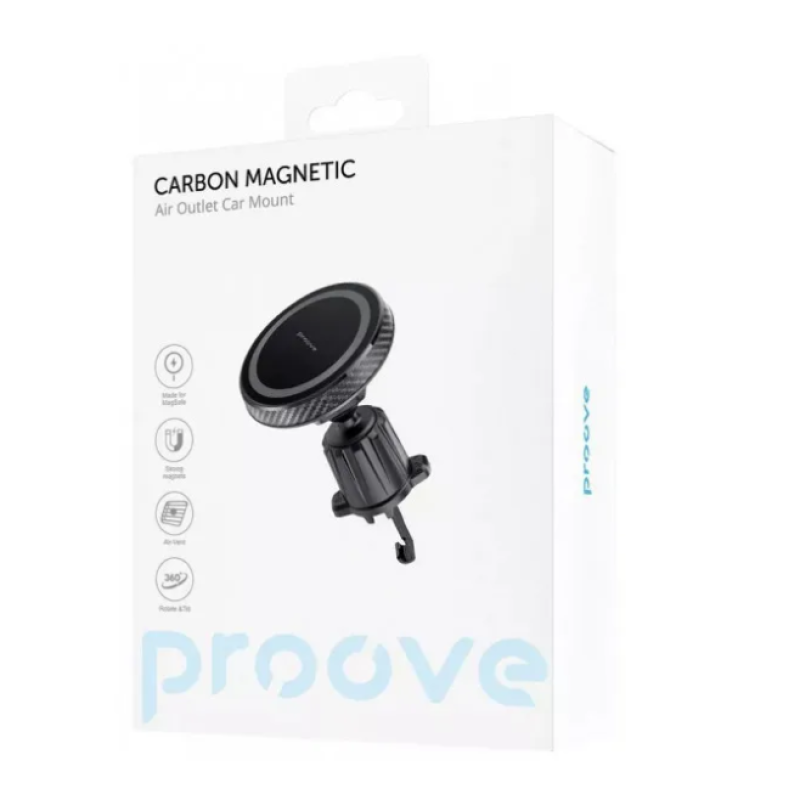Автодержатель Proove Carbon Magnetic Air Outlet Car Mount Magnetic Ring