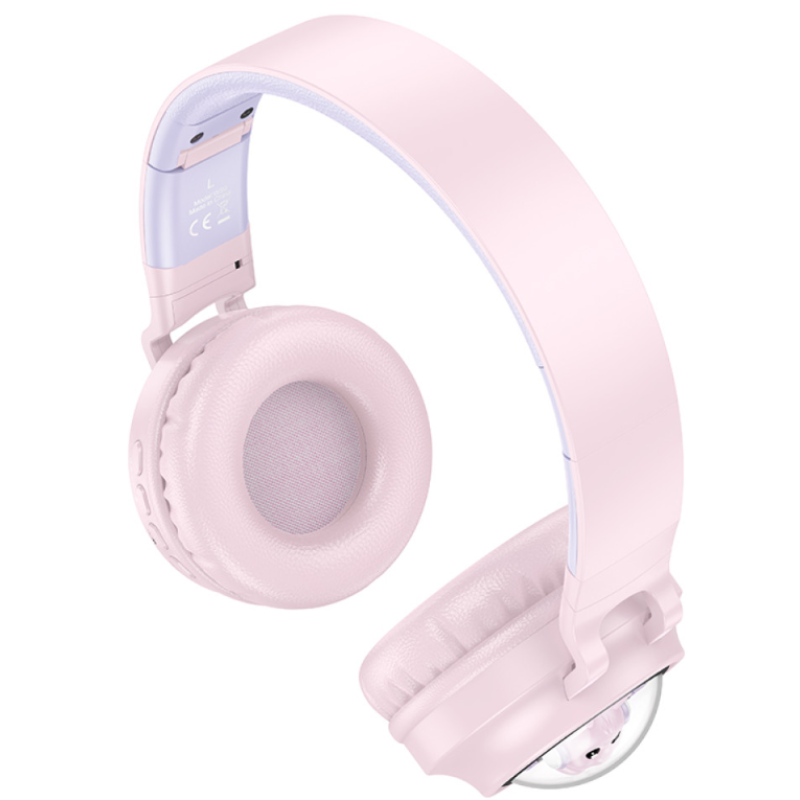 Навушники Hoco W50 Cute Cat Bluetooth Pink