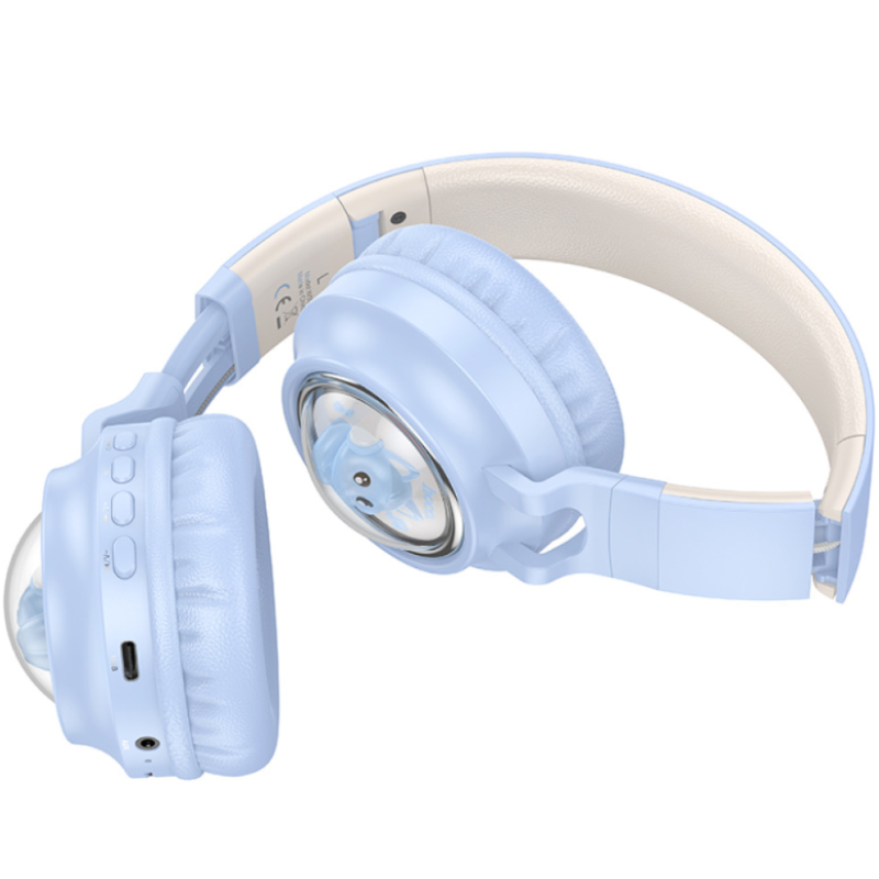 Навушники Hoco W50 Cute Cat Bluetooth blue