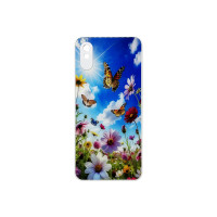 Чохол накладка Art Case Glass Xiaomi Redmi 9A Метелики