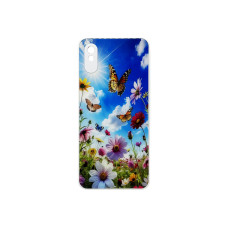 Чохол накладка Art Case Glass Xiaomi Redmi 9A Метелики