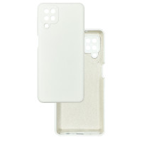 Чохол накладка Silicone Cover Soft Touch ЗК Samsung A12 / M12 білий