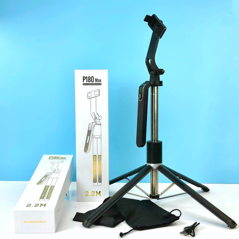Монопод (трипод) P180 Max Bluetooth 360 ° Rotating Pan Tilt 2.2m