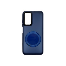 Чехол накладка Space Ring Series Matte з магнітом Xiaomi Redmi Note 11 / 11s 4G Синий