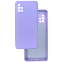 Чохол накладка Silicone Cover Soft Touch ЗК Samsung A51 лаванда