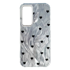Чехол накладка Print Desing Samsung A55 Сердечки