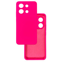 Чехол накладка Silicone Cover Soft Touch ЗК Xiaomi Redmi Note 13 4G Фуксия