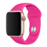 Ремешок Apple Watch silicone 42/44/45/49 mm Розовый (Barbi Pink)