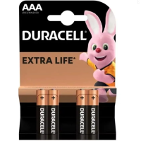 Батарейка Duracell Simply ААА LR03 1.5V блістер х4