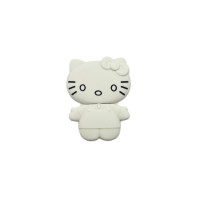 Попсокет з підставкою Hello Kitty матовий з дзеркальцем Молочний