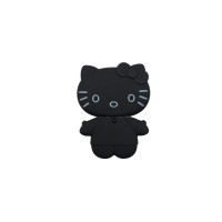 Попсокет з підставкою Hello Kitty матовий з дзеркальцем Чорний