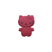 Попсокет с подставкой Hello Kitty матовый с зеркальцем Бордовый