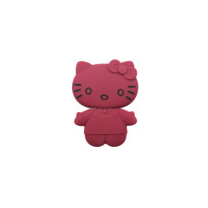 Попсокет с подставкой Hello Kitty матовый с зеркальцем Бордовый