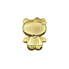 Попсокет с подставкой Hello Kitty с зеркальцем однотонный глянец Золотой