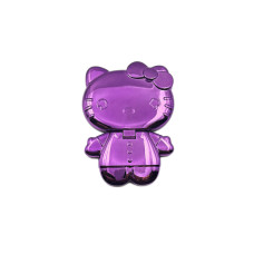 Попсокет с подставкой Hello Kitty с зеркальцем однотонный глянец Фиолетовый