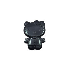 Попсокет с подставкой Hello Kitty с зеркальцем однотонный глянец Черный