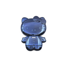 Попсокет с подставкой Hello Kitty с зеркальцем однотонный глянец Синий