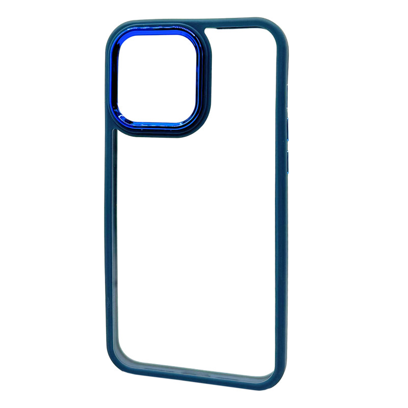 Чехол накладка прозрачный ColorFrame iPhone 14 Pro Max Blue