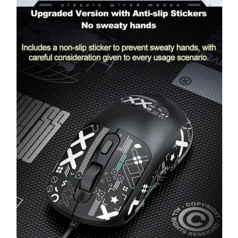 Миша ігрова TWolf G580 stickers