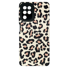 Чехол накладка Animal Case Samsung A22 / M32 / M22 Розовый Леопард