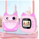 Детская фотокамера D6 Cat с функцией печати и фронтальной камерой Pink