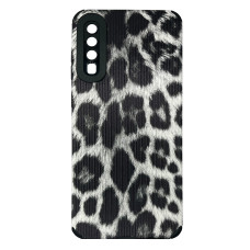 Чехол накладка Animal Case Samsung A50 / A30s Серый Леопард