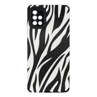 Чехол накладка Animal Case Samsung A51 Зебра