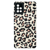 Чехол накладка Animal Case Samsung A51 Розовый Леопард