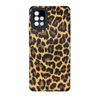 Чехол накладка Animal Case Samsung A51 Коричневый Леопард