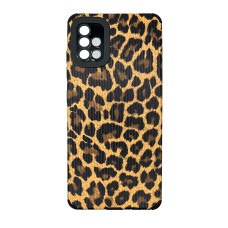Чехол накладка Animal Case Samsung A51 Коричневый Леопард