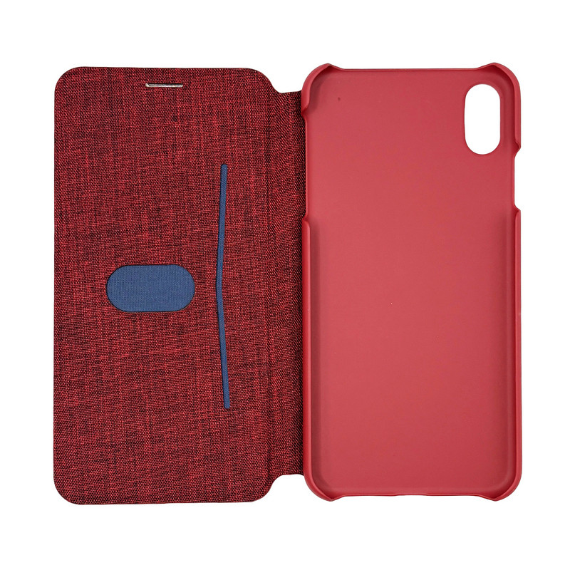 Чохол книжка G-case Textile iPhone X/Xs Red