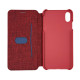 Чохол книжка G-case Textile iPhone X/Xs Red