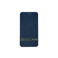 Чохол книжка G-case Textile iPhone Xs Max Blue