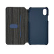 Чехол книжка G-case Textile iPhone Xs Max Blue