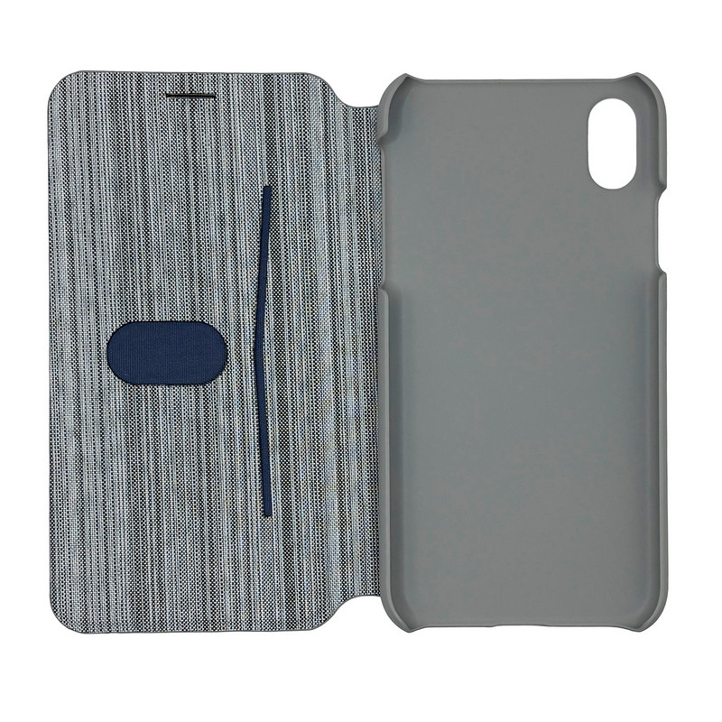 Чохол книжка G-case Textile iPhone Xs Max Grey