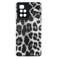 Чехол накладка Animal Case Xiaomi Redmi 10 Серый Леопард