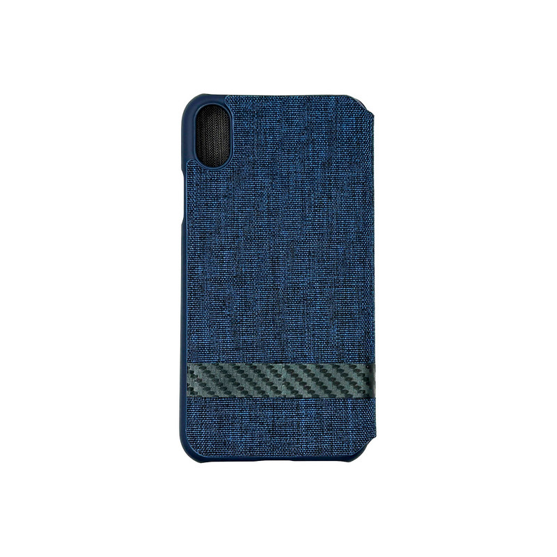 Чехол книжка G-case Textile iPhone Xr Blue