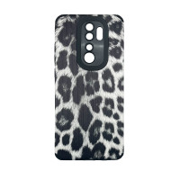 Чехол накладка Animal Case Xiaomi Redmi Note 8 Pro Серый Леопард